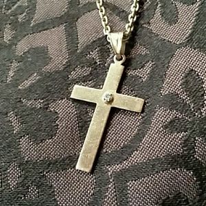 14 karat gold necklace with cross pendant